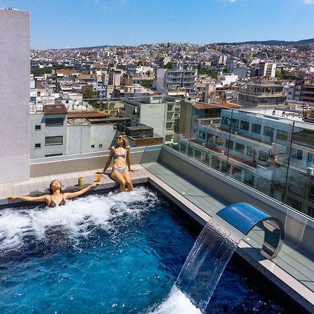 Onoma Hotel Thessaloníki Luaran gambar Rooftop pool at the Hilton Athens