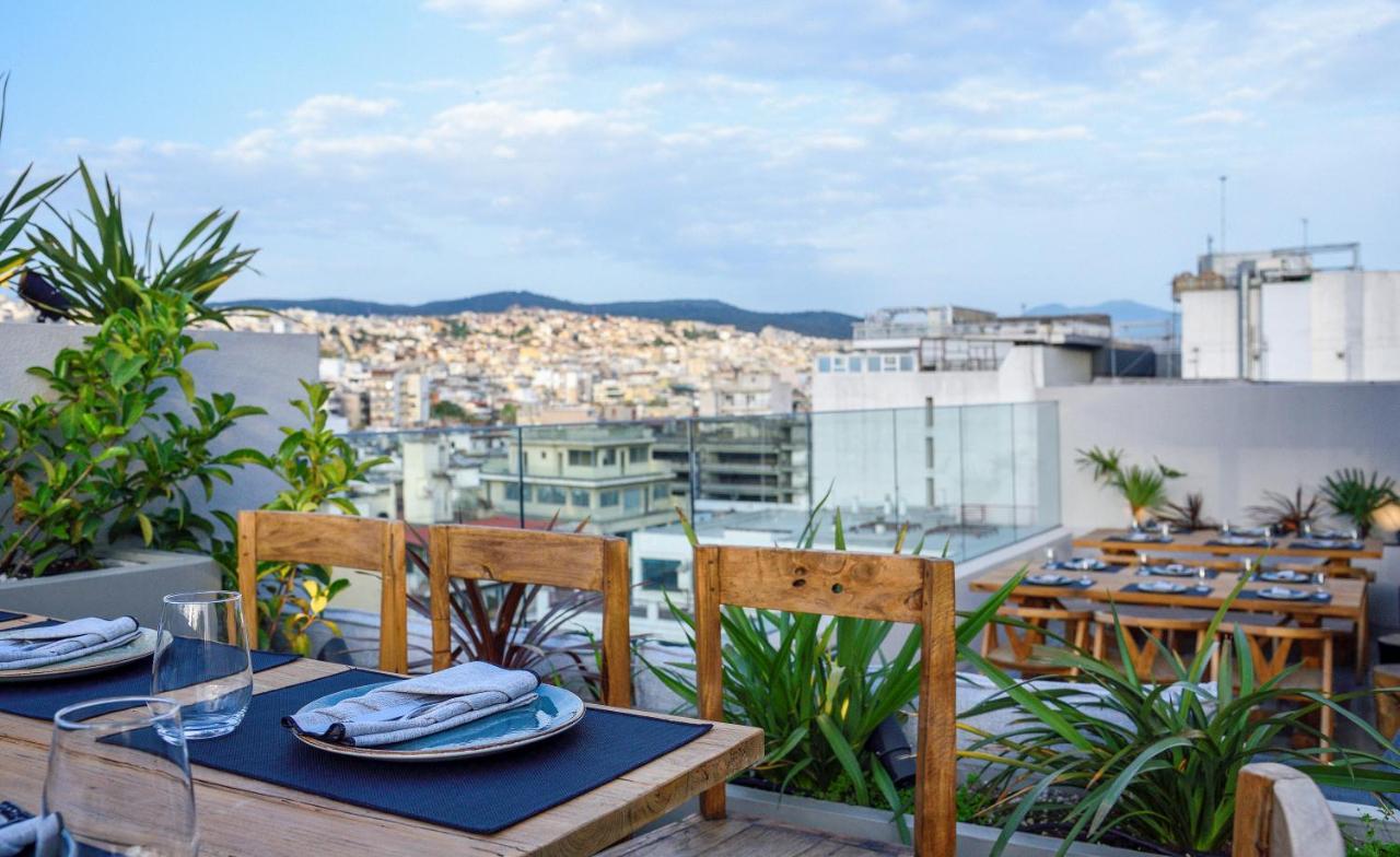 Onoma Hotel Thessaloníki Luaran gambar Rooftop restaurant